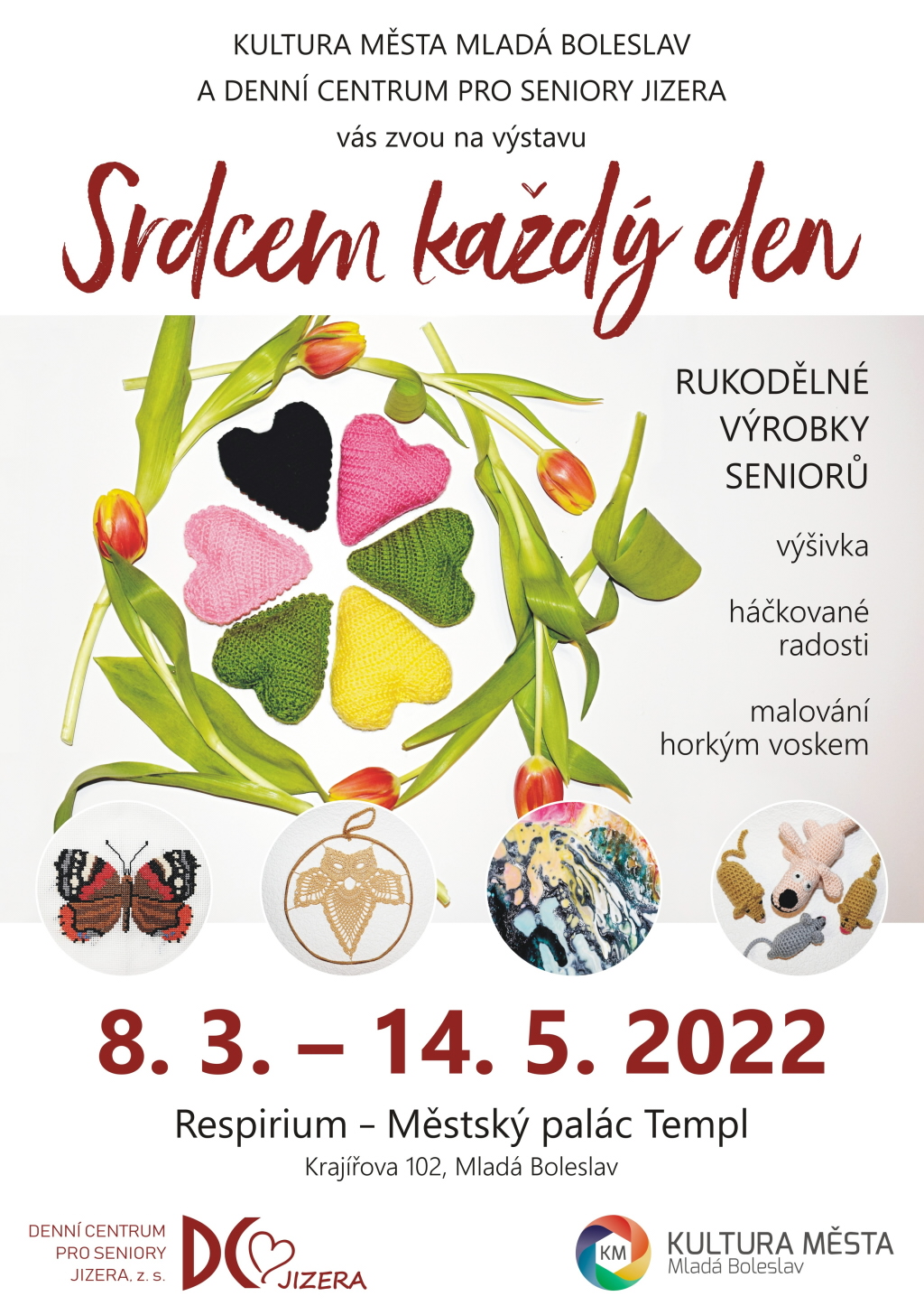Výstava bude přístupná od 8. března do 14. května 2022 v respiriu Městského paláce Templ (Krajířova 102, Mladá Boleslav). Zdroj: DC Jizera