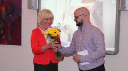 Ředitelka ZUŠ Eva Ševců s Pavlem Vašíčkem. Foto: Petr Novák