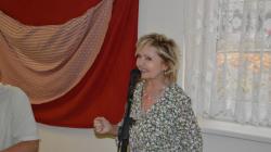 Dalším hostem v DPS v Dolním Bousově byla filmová Popelka Eva Hrušková. Foto: Zdeněk Plešinger