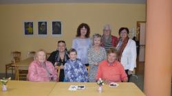 Dalším hostem v DPS v Dolním Bousově byla filmová Popelka Eva Hrušková. Foto: Zdeněk Plešinger