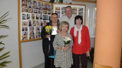 Dalším hostem v DPS v Dolním Bousově byla filmová Popelka Eva Hrušková. Foto: Zdeněk Plešinger