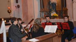 V neděli 16. listopadu 2022 byl uskutečněn koncert dechového kvinteta Inspiratio v kostele sv. Kateřiny v Dolním Bousově. Foto: Zdeněk Plešinger