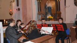 V neděli 16. listopadu 2022 byl uskutečněn koncert dechového kvinteta Inspiratio v kostele sv. Kateřiny v Dolním Bousově. Foto: Zdeněk Plešinger