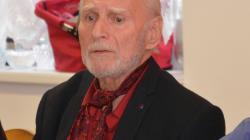 Dalšími umělci, kteří navštívili dům s pečovatelskou službou v Dolním Bousově, byli herec a recitátor Karel Hábl a zpěvák a hráč na hang Jiří Šámal. Foto: Zdeněk Plešinger