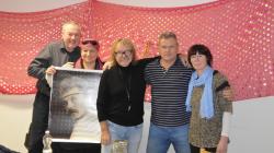 Kaskadér Rudolf Bok a zpěvák Vojtěch Šmíd v Dolním Bousově. Foto: Zdeněk Plešinger