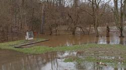 Jizera v Mnichově Hradišti 26. prosince 2023 v 11 hodin