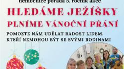 Dobrovolníci opět hledají Ježíšky, kteří potěší i pacienty na oddělení následné péče v Mnichově Hradišti