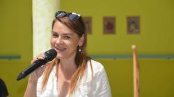 Magda Malá potěšila seniory v Domově Modrý kámen. Foto: Iveta Čermáková