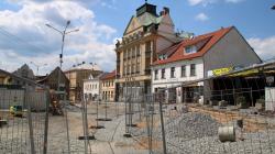 Mnichovo Hradiště, revitalizace náměstí, 6. 6. 2021. Foto: Petr Novák