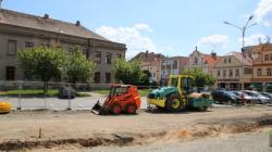Mnichovo Hradiště, revitalizace náměstí, 6. 6. 2021. Foto: Petr Novák