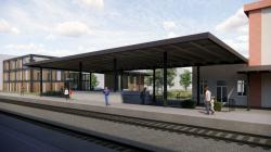 Vizualizace nové provozní budovy v Turnově. Foto: Správa železnic