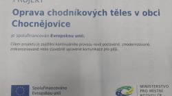 Chocnějovice mají nové chodníky i silnice