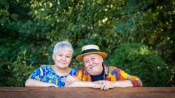 Ota Jirák s manželkou. Foto: Lucie Velichová