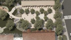 Obec Kněžmost představila návrh parkového náměstí. Zdroj: obec Kněžmost