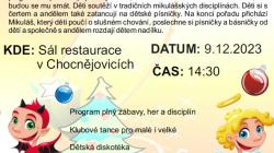 Mikulášská nadílka aneb Pekelná veselka. V Chocnějovicích děti zažijí netradiční sobotní odpoledne