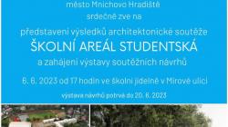 6. června město představí výsledky architektonické soutěže na úpravu školního areálu Studentská