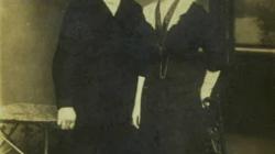 Novomanželé Kolumpkovi – Václav a Marie, roz. Míšková, 6. března 1916  