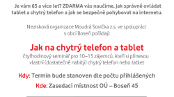 Moudrá Sovička naučí v Bosni seniory pracovat s chytrými telefony a tablety