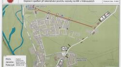 Kvůli opravě je uzavřena silnice vedoucí k hněvousickému statku. Zdroj: město Mnichovo Hradiště