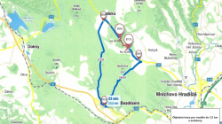 Pro osobní automobily a autobusy je vedena objízdná trasa mezi Ralskem a Dolní Krupou v délce 19 km přes Bělou pod Bezdězem