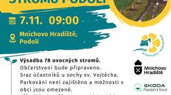V sobotu 7. listopadu se můžete podílet na výsadbě stromů v Podolí V sobotu 7. listopadu se můžete podílet na výsadbě stromů v Podolí