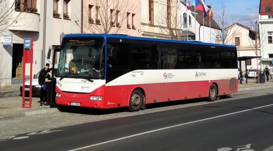 Autobus v Mnichově Hradišti. Foto: Petr Novák