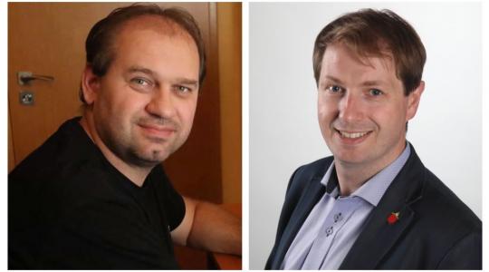 Jan Hofmann a Ondřej Lochman budou následující čtyři roky reprezentovat Mnichovohradišťsko v Poslanecké sněmovně. Foto: facebook Jana Hofmanna/město Mnichovo Hradiště
