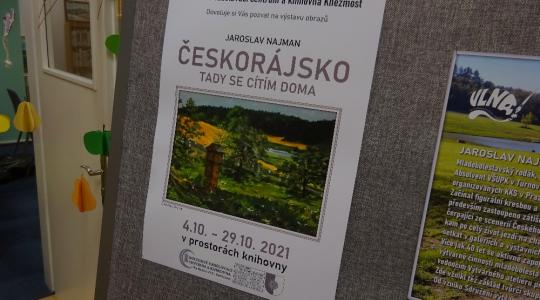 Výstava obrazů Jaroslava Najmana v Kněžmostu končí 29. října, poté se přesouvá do Hradiště. Foto: Radek Žďánský