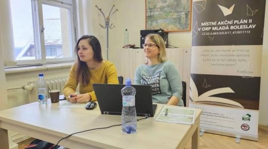 Koordinátorky Místního akčního plánu Mladoboleslavsko Šárka Dvořáková a Alžběta Tischlerová. Foto: MAP II.