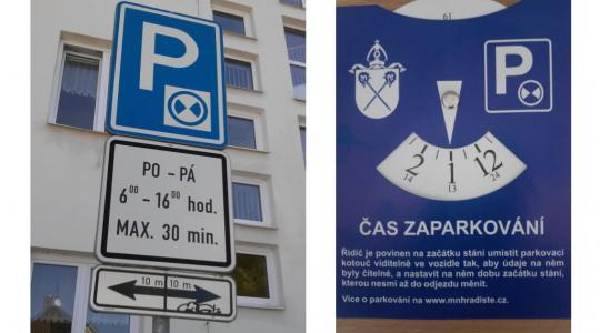 V Mírové ulici platí režim parkování s kotoučem. Foto: Městská policie Mnichovo Hradiště