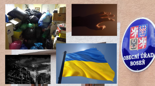 Obec Boseň pořádá materiální sbírku pro Ukrajinu. Pomoc přijímá pouze dnes od 17 do 18 hodin!