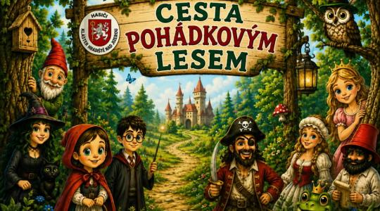 Hasiči v Klášteře zvou děti na cestu pohádkovým lesem