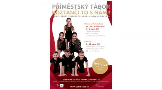 Taneční klub Rytmus Bakov nad Jizerou připravil pro děti příměstský tábor. Zdroj: TK Rytmus