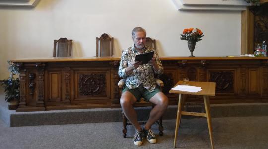 David Vejražka a večer literatury v Mnichově Hradišti v roce 2022. Foto: Petr Novák