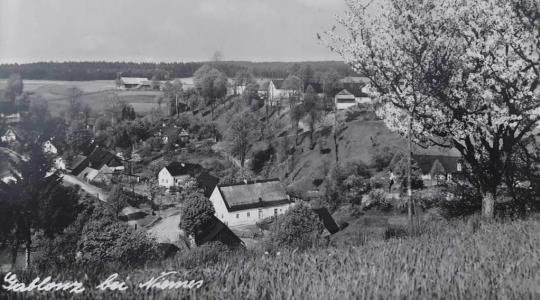 Zaniklá obec Jablonec u Mimoně neboli Jabloneček. Foto: archiv Jaroslava Dvořáka